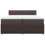 vidaXL Sommier à lattes de lit avec matelas Marron foncé 200x200 cm