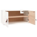 vidaXL Armoire murale blanc 60x30x30 cm Bois de pin massif