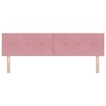 Headboard LED vidaXL en velours rose  capitonné  90 cm