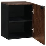 vidaXL Cabinet Suspendu de Salle de Bain 38x33.5x48 cm en Bois Massif et Bois Travaillé
