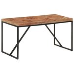 vidaXL Table à dîner 140x70x76 cm Bois massif d'acacia et de manguier