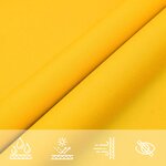 vidaXL Voile de parasol tissu oxford carré 5x5 m jaune