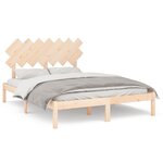 vidaXL Cadre de lit sans matelas 140x200 cm bois massif