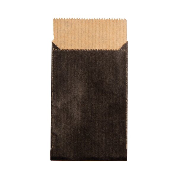 Sac déco en papier - Cadeau - Friandises - Noir - 6 x 4 5 cm