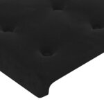 vidaXL Sommier à lattes de lit avec matelas et LED Noir 140x200 cm