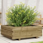 vidaXL Jardinière 70x70x26 5 cm bois de pin imprégné