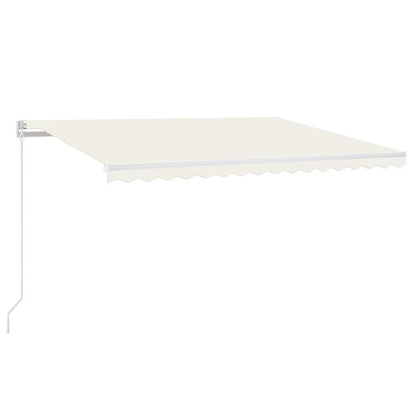 vidaXL Auvent manuel rétractable 400x350 cm Crème
