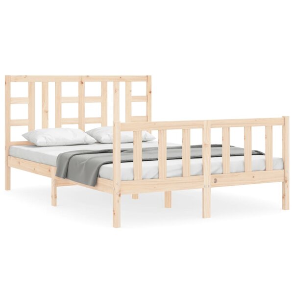vidaXL Cadre de lit sans matelas 160x200 cm bois massif de pin