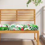 vidaXL Coussins de palette pour siège 2 Pièces Jungle tropicale 40x40x8 cm Tissu Oxford