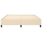 vidaXL Cadre de lit sans matelas crème 180x200 cm tissu