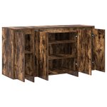 vidaXL Buffet en Chêne Fumé Chêne Fumé Bois 135 x 41 x 75 cm Rangement