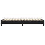 vidaXL Cadre de lit sans matelas noir 80x200 cm tissu