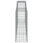 vidaXL Panier de gabions arqué 400x50x120/140 cm Fer galvanisé