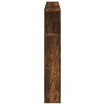 vidaXL Tête de lit à LED chêne fumé 160x18 5x103 5cm bois d'ingénierie