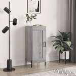 vidaXL Buffet Sonoma gris 34 5x34x90 cm Bois d'ingénierie