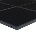 vidaXL Ensemble à manger de jardin 15 Pièces noir textilène