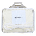Voile d'ombrage carré 3 x 3 m polyester imperméabilisé haute densité 160 g/m² crème