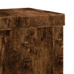 vidaXL Supports pour plantes 2 Pièces chêne fumé bois d'ingénierie
