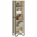 vidaXL Bibliothèque chêne sonoma 50x31x169 cm bois d'ingénierie