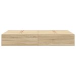 Cadre de lit de rangement vidaXL en chêne Sonoma 120x190 cm