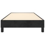 vidaXL Cadre de lit sans matelas noir 100x200 cm velours