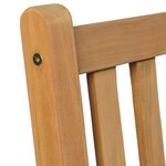 vidaXL Ensemble à manger de jardin 3 Pièces Bois de teck solide