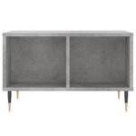 vidaXL Table basse Gris béton 60x50x36 5 cm Bois d'ingénierie