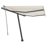 vidaXL Auvent manuel rétractable sur pied 300x250 cm Crème