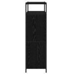 vidaXL Armoire à chaussures avec 4 tiroirs basculants chêne noir 100x34x112 cm