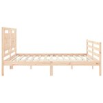 vidaXL Cadre de lit sans matelas 200x200 cm bois massif