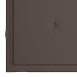 vidaXL Chaises de jardin avec coussins taupe lot de 6 Bois teck massif