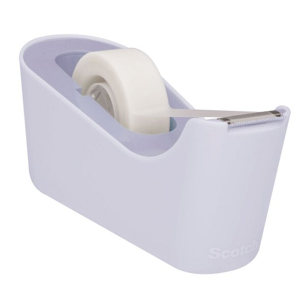 Dévidoir de ruban adhésif c18 lavande, livré avec 1 rouleau de ruban adhésif magic™ 19 mm x 33 m