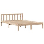 vidaXL Cadre de lit sans matelas 135x190 cm bois de pin massif