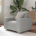 Fauteuil vidaXL Cloud Grey 59 cm en tissu
