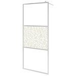 vidaXL Paroi de douche à l'italienne à verre ESG pierre 115x195 cm