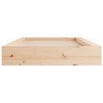 vidaXL Cadre de lit sans matelas 90x190 cm bois massif