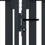 vidaXL Portail de clôture à double porte Acier 306x250 cm Anthracite