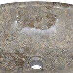 vidaXL Lavabo Gris 53x40x15 cm Marbre