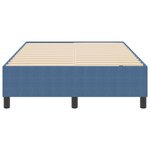 Lit à ressorts vidaXL Bleu Petit Double Tissu en Velours Côtelé