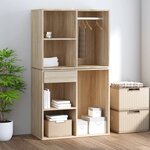 vidaXL Armoire de dressing Chêne Sonoma 80x40x65 cm Bois d'ingénierie