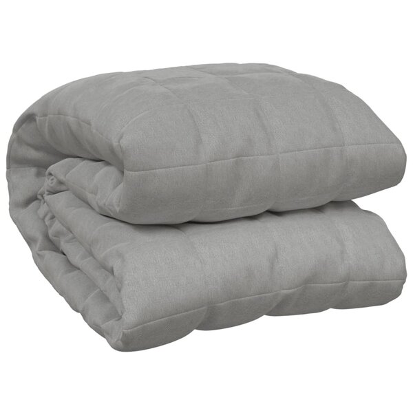 vidaXL Couverture lestée Gris 220x260 cm 11 kg Tissu