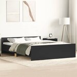 vidaXL Cadre de lit sans matelas noir 120x200 cm