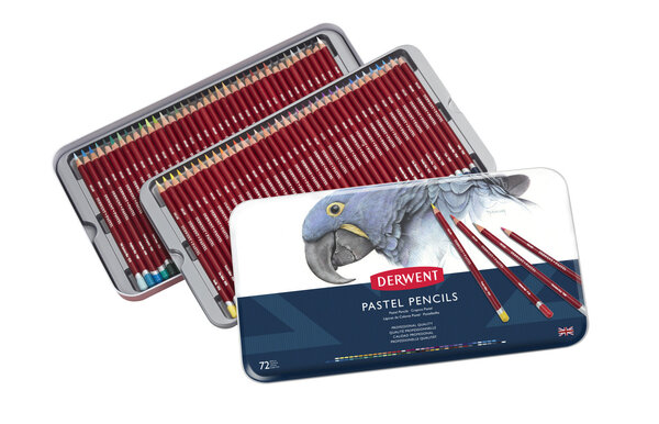 Crayon Pastel Derwent Boite métal 72 crayons