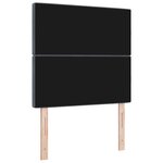 Tête de lit vidaXL bouton en cristal capitonné gris foncé 90 cm en velours