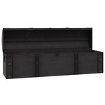 vidaXL Coffre de rangement Bois massif style vintage 120x30x40 cm