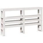 vidaXL Cadre de lit sans matelas blanc 150x200 cm bois de pin massif
