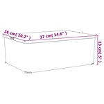 vidaXL Boîtes de rangement en plastique 6 Pièces 10 L empilables