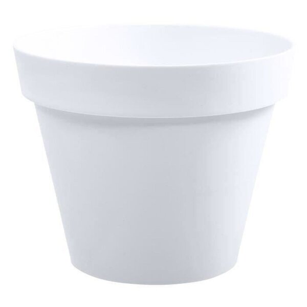 Pot de fleur rond Ø 30 x 26 cm - 10 L - Blanc