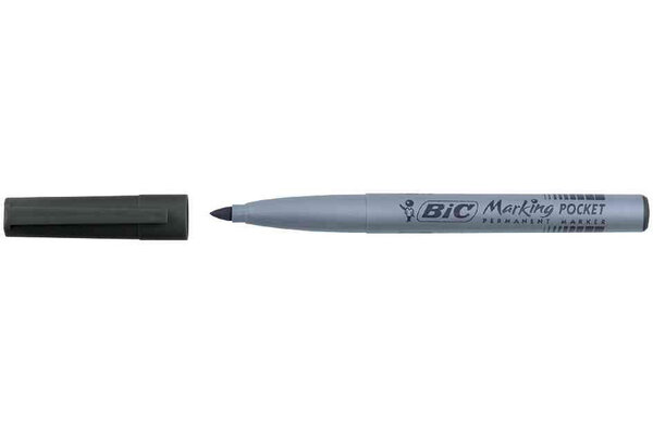 Marqueur Permanent MARKING POCKET 1445 Pte Ogive Moy. Noir BIC