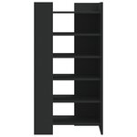 vidaXL Armoire à chaussures noir 52x37 5x100 cm bois d'ingénierie